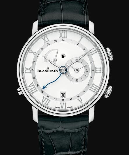 Blancpain Villeret Watch Review Réveil GMT Replica Watch 6640 1127 55B
